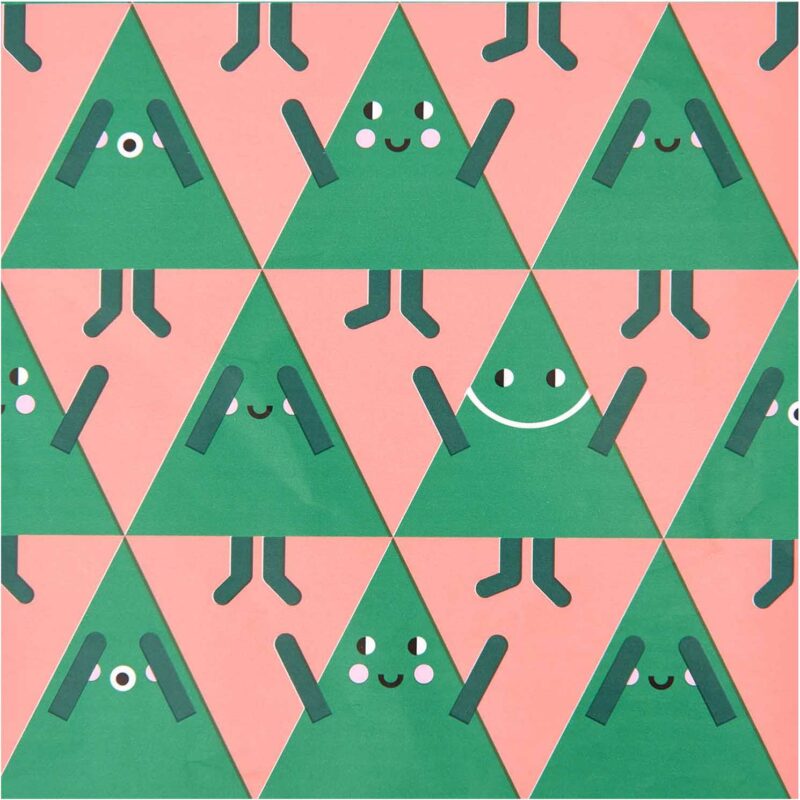 Geschenkpapier "Merry Christmas" – Tannenbaum – Bild 2
