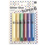 rico design - GLITTER GLUE PEARL 6 TUBEN