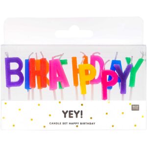 rico design - KERZEN HAPPY BIRTHDAY BUNT