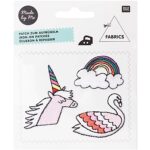 rico design - PATCHES EINHORN REGENBOGEN SCHWAN rico design - PATCHES EINHORN REGENBOGEN SCHWAN