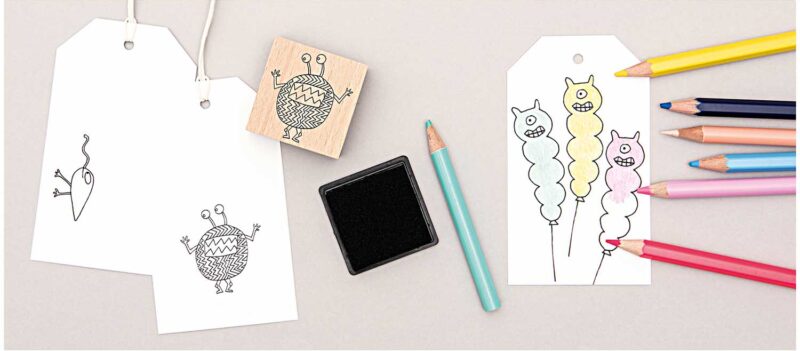 Stempel-Set "Monster" – 6 Teile – Bild 2