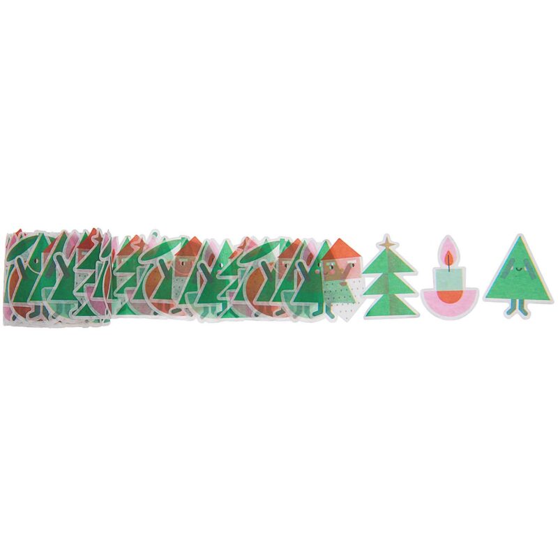 Von der Rolle "Merry Christmas Figuren" 200 Washi Sticker – Mix – Bild 3