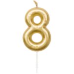 rico design - ZAHLENKERZE GOLD (8) rico design - ZAHLENKERZE GOLD (8)