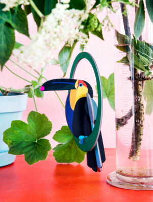 Studio ROOF - pop out card swinging toucan