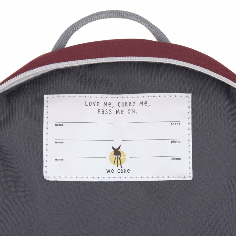 Kindergartenrucksack Bär - Tiny Backpack, About Friends Bear Burgundy