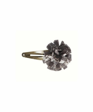 Haarspange “Hair Clip Fluffy Flower” – Grau