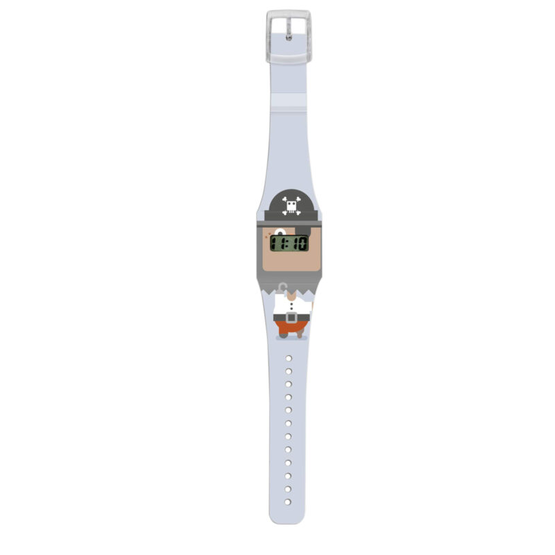 PIRATE Pappwatch / Paperlike Watch / Digitale Armbanduhr aus Tyvek®