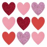 fabfabstickers - Herzen-Mix 8 – Bügelsticker