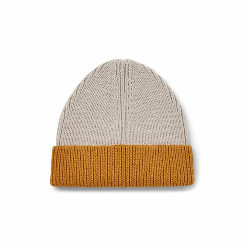 Liewood - Ezra beanie (Grey melange/golden caramel mix 5-6y)