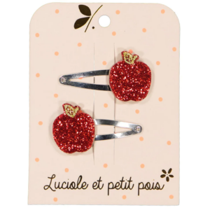 Luciole et Petit Pois - Apple Hair Clips (2er)