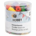 rico design - Rico Design Holz-Perlen Mix mehrfarbig 100g