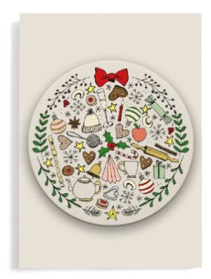 say it - Klappkarte + Untersetzer - Coaster card »All for christmas«