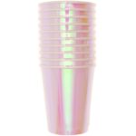 YEY! Let's Party Pappbecher holographisch 250ml 10 Stück