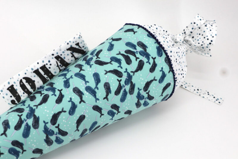 Schultüte "Cosmic Sea - Unicorn of the Sea" mit Namen