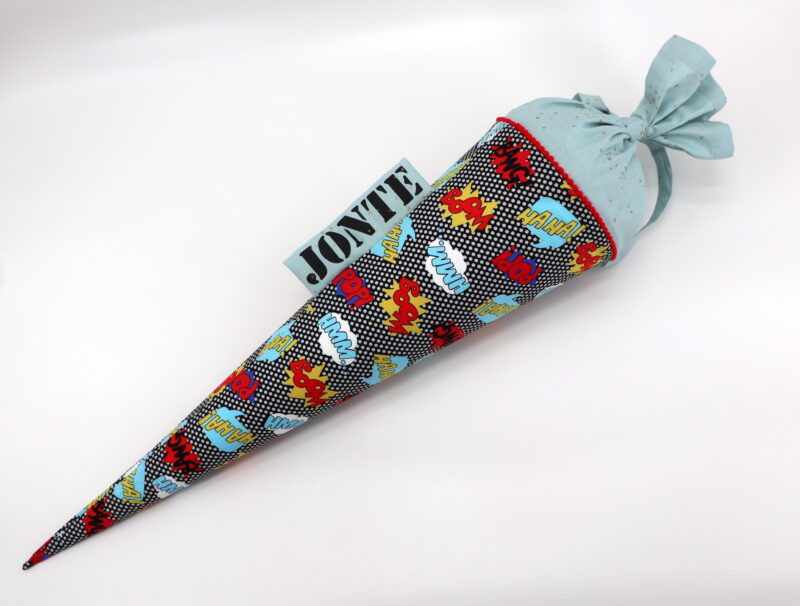 Schultüte "POW" mit Namen – Bild 2