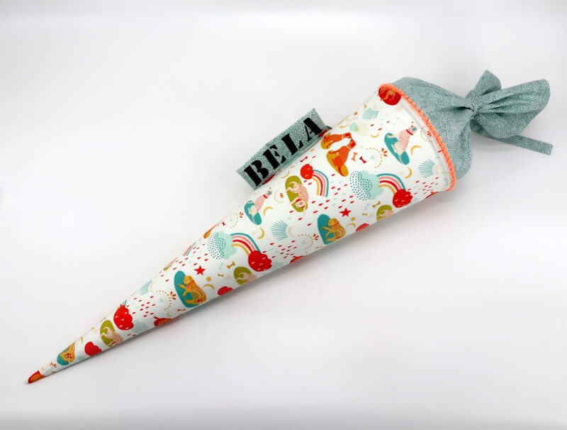 Schultüte "Daydream Dogdream mint" mit Namen – Bild 2