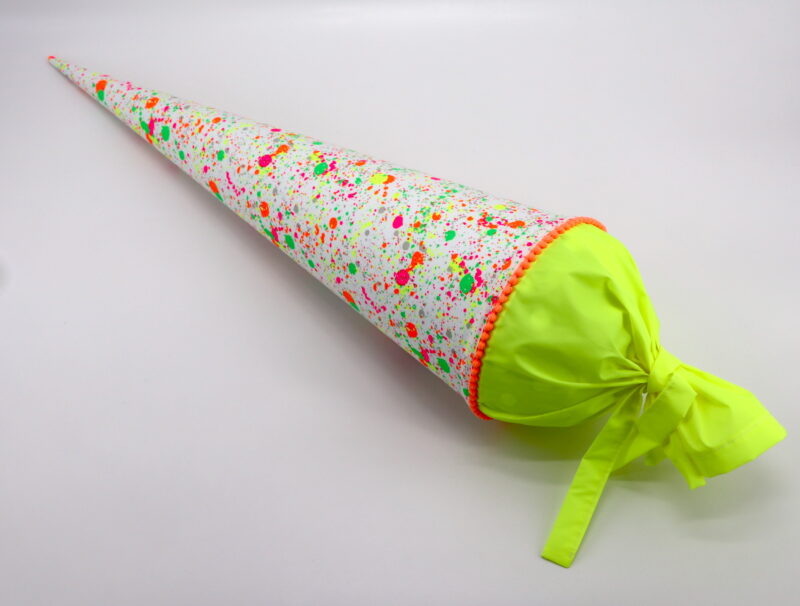 Schultüte "Neon Splatter Neon" mit Namen – Bild 3