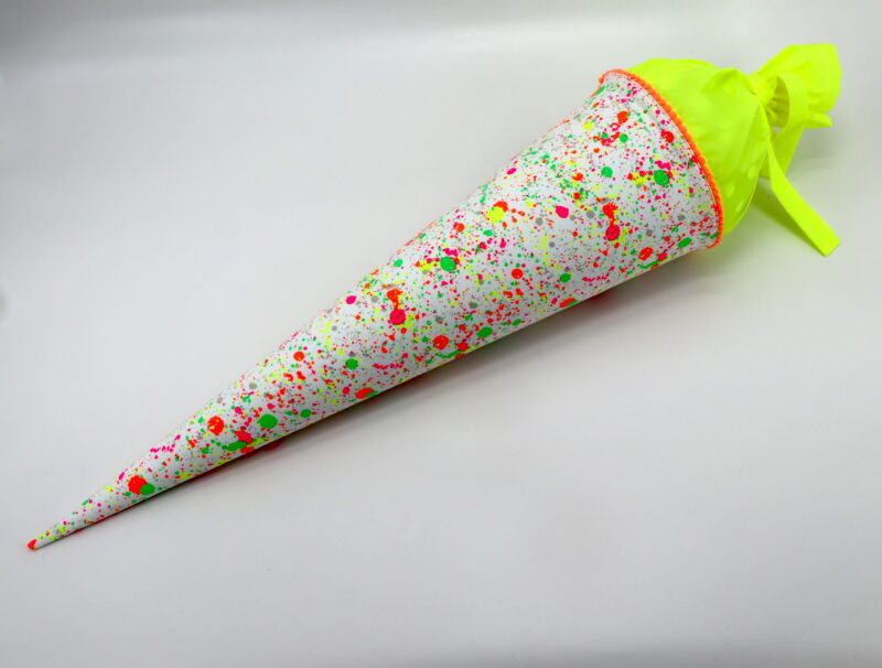 Schultüte "Neon Splatter Neon" mit Namen – Bild 2