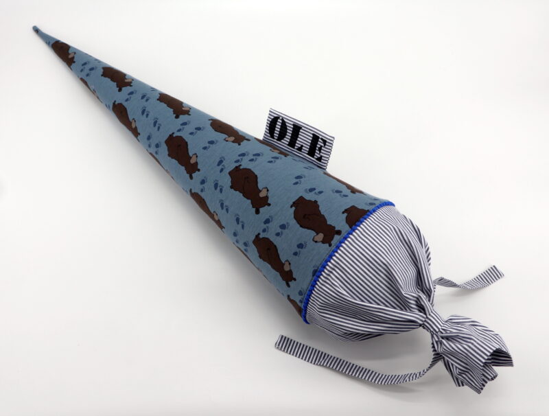 Schultüte "Blaubär" mit Namen – Bild 3