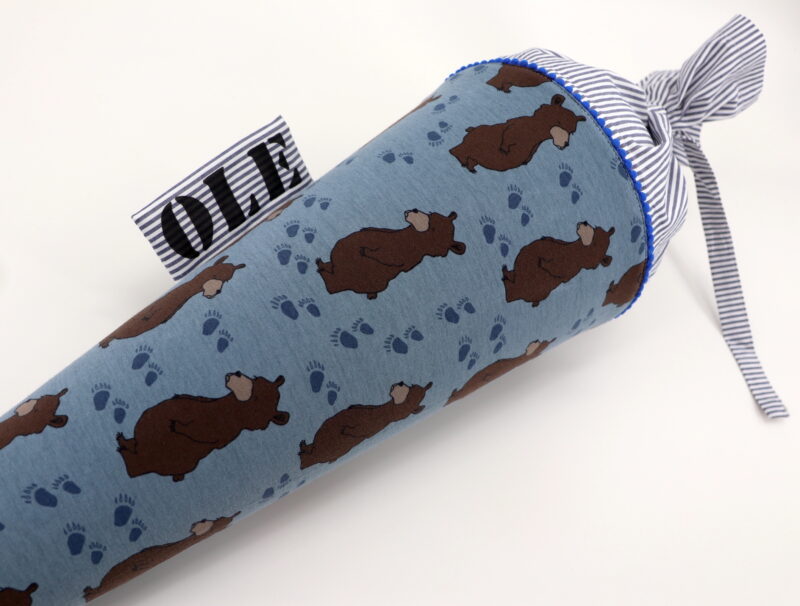 Schultüte "Blaubär" mit Namen