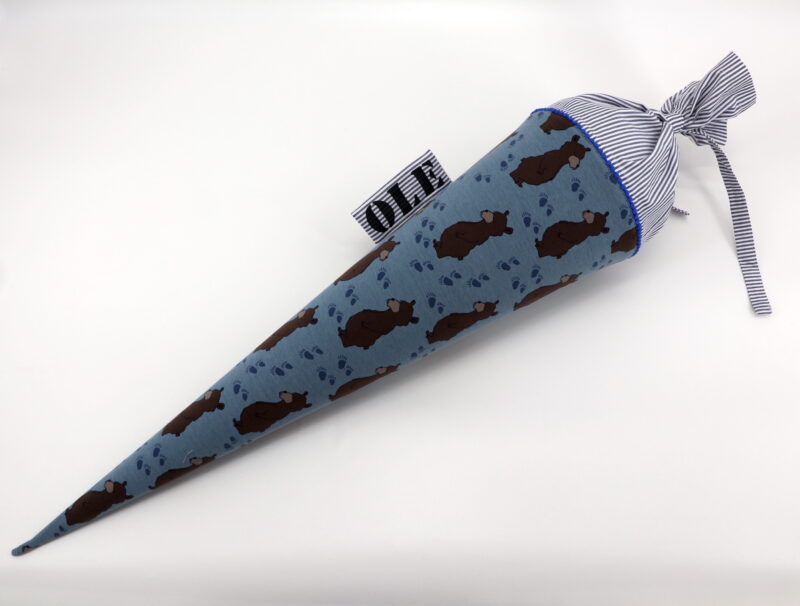 Schultüte "Blaubär" mit Namen – Bild 2