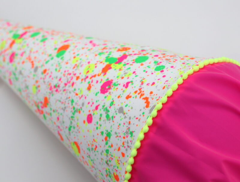 Schultüte "Neon Splatter Pink" mit Namen – Bild 4