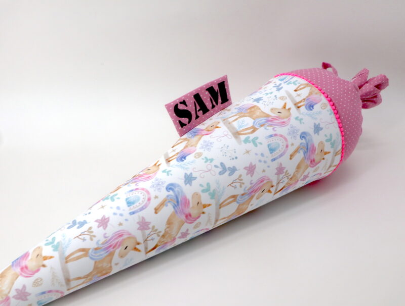 Schultüte "Dreamy Unicorn" mit Namen – Bild 4