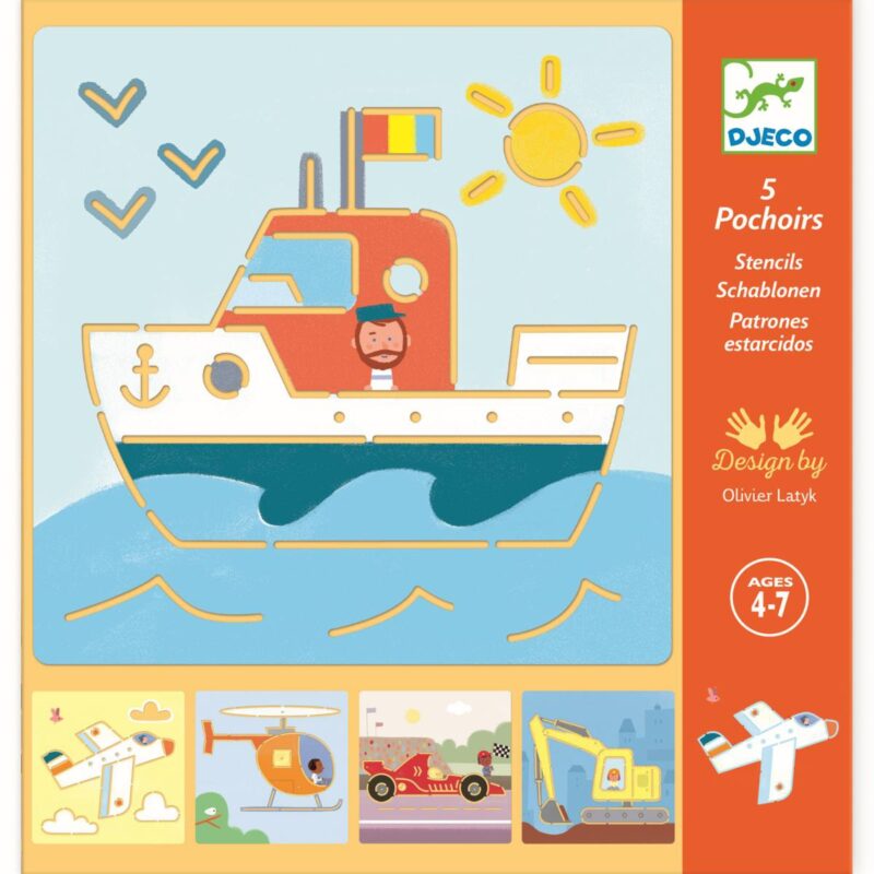 Djeco - Schablonen Transport & Co Djeco - Schablonen Transport & Co