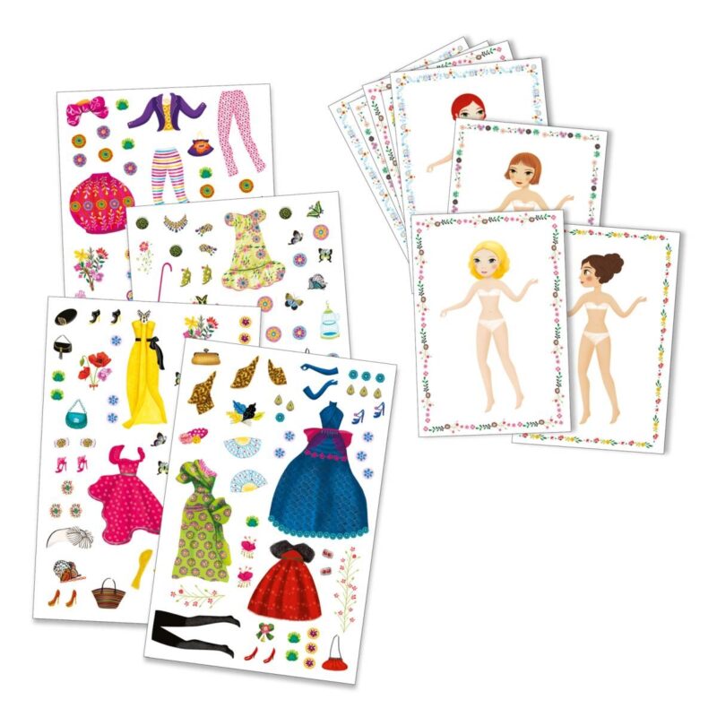 Stickerpuppen: "Massive Fashion" – Papier Puppen – Bild 2