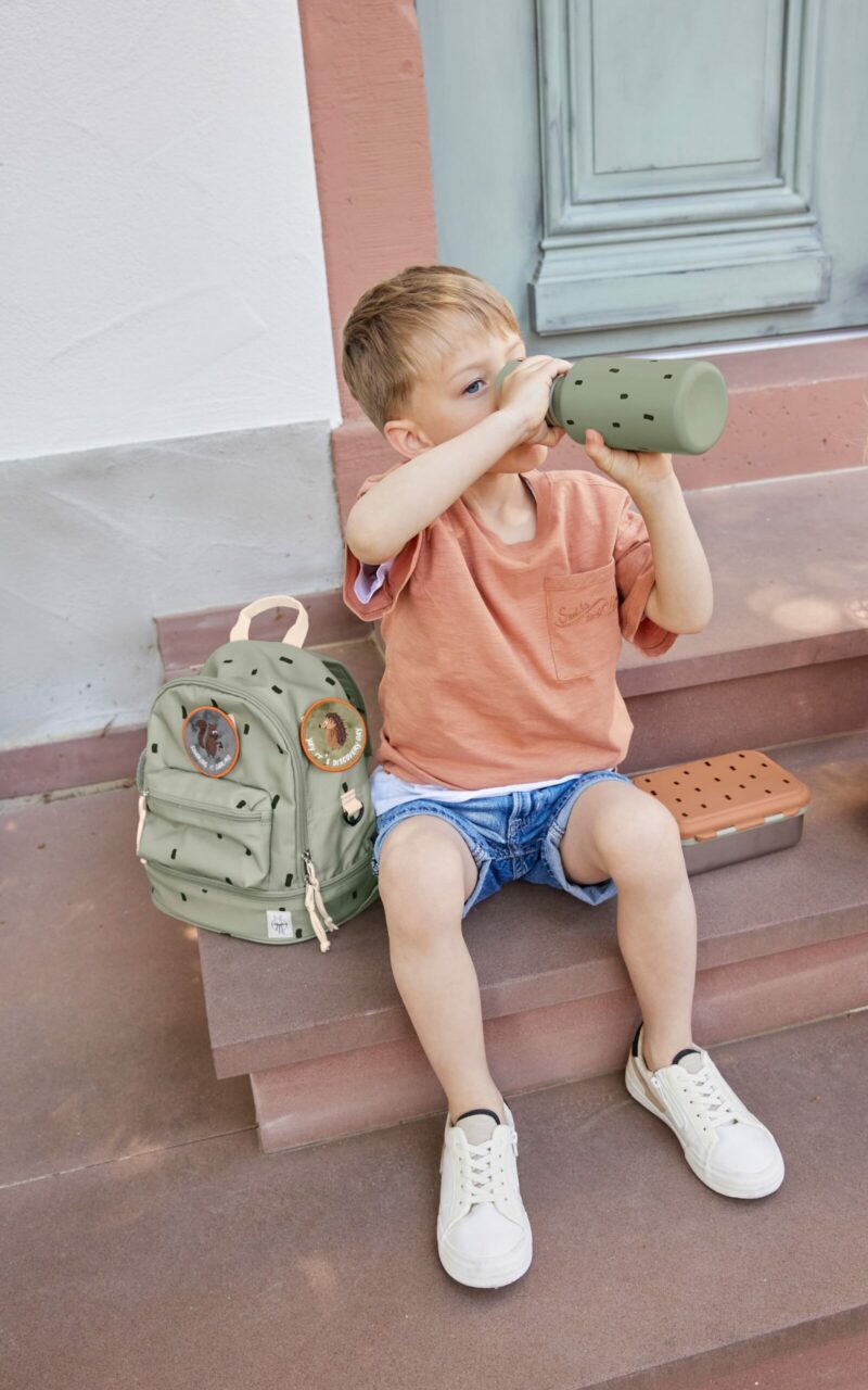 Kindergartenrucksack "Mini Backpack" Happy Prints – Oliv – Bild 3