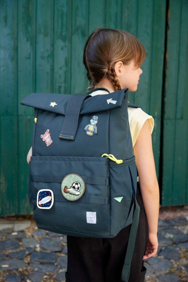 Kinderrucksack "Medium Rolltop Backpack" – Navy – Bild 5