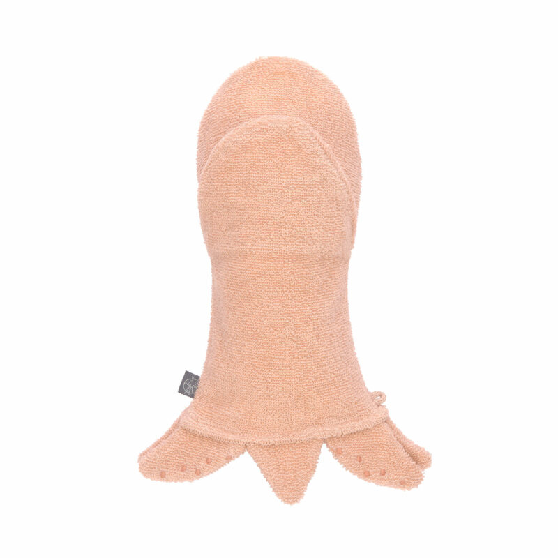 Spiel-Waschhandschuh aus Bio-Baumwolle – Oktopus / Rosa – Bild 3