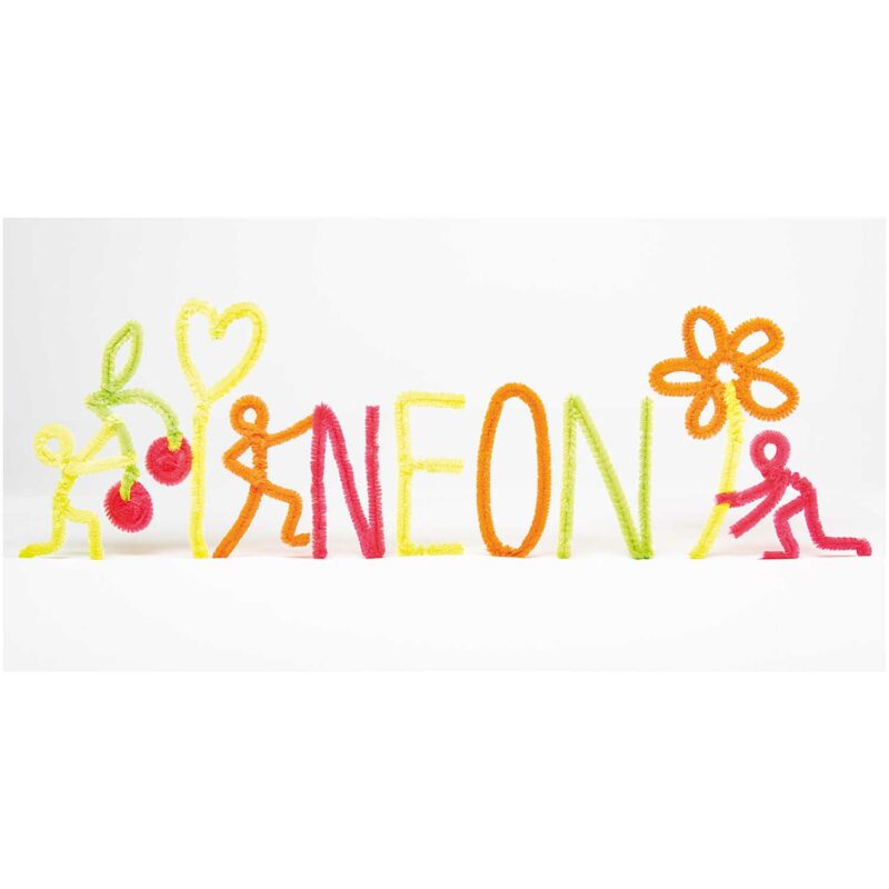 Basteldraht "Chenille" – Neon – Bild 3