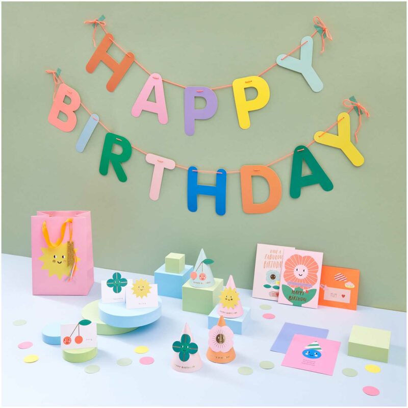 Girlande "Happy Birthday" – Bunt – Bild 3