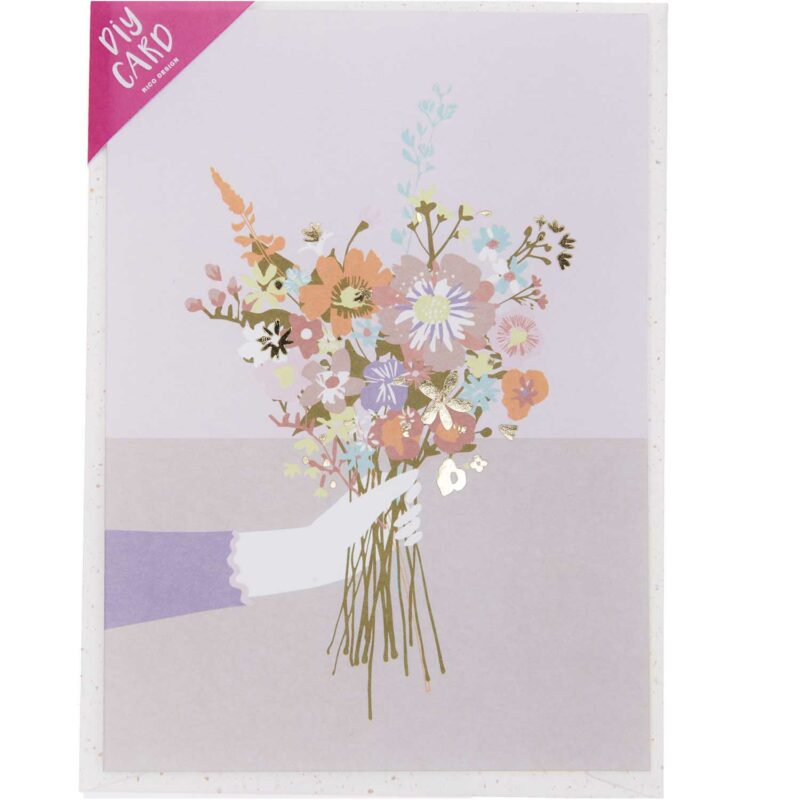 Grußkartenset "D.I.Y" – Blumenstrauß – Bild 2