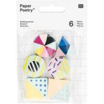 rico design - Paper Poetry Radiergummis modern mix 6 Stück