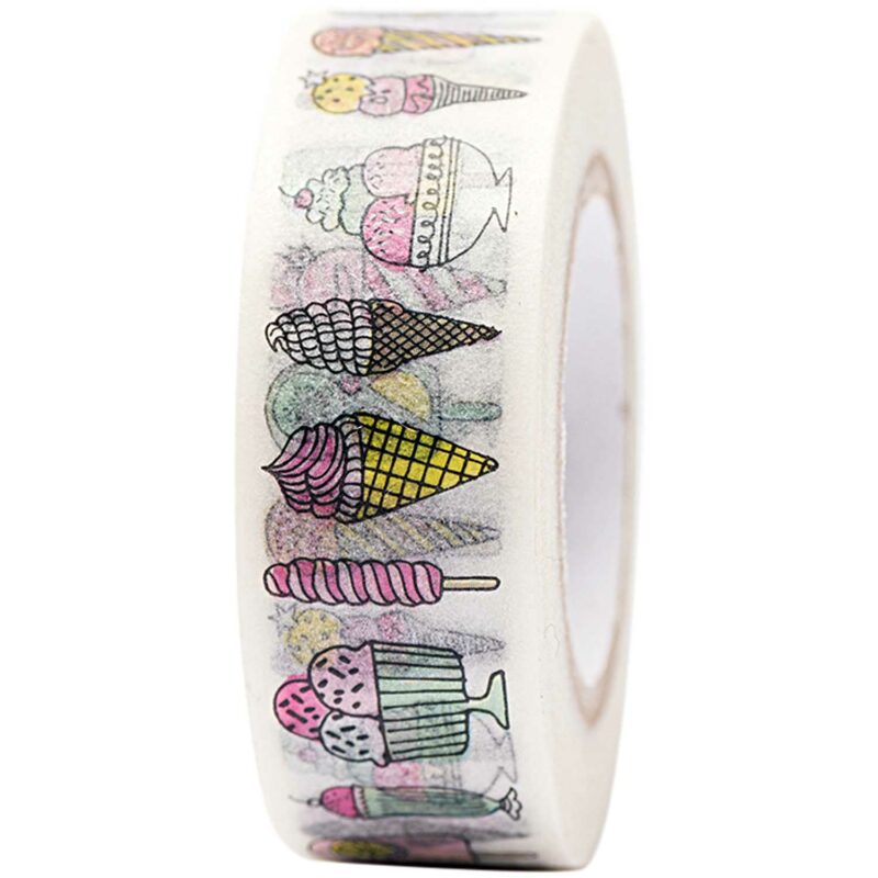 rico design - Paper Poetry Tape Eiscreme 15mm 10m