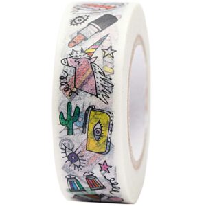 rico design - Paper Poetry Tape Magical Summer Cool Icon 15mm 10m