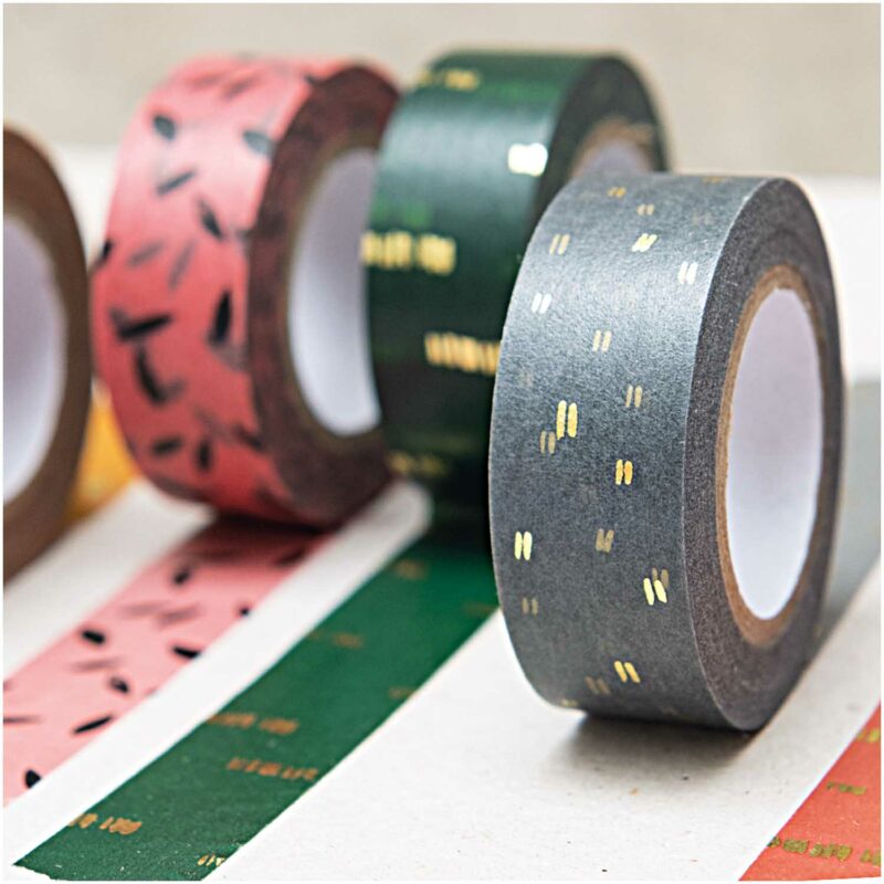 Tape "Struktur" – Grau-Gold – Bild 4