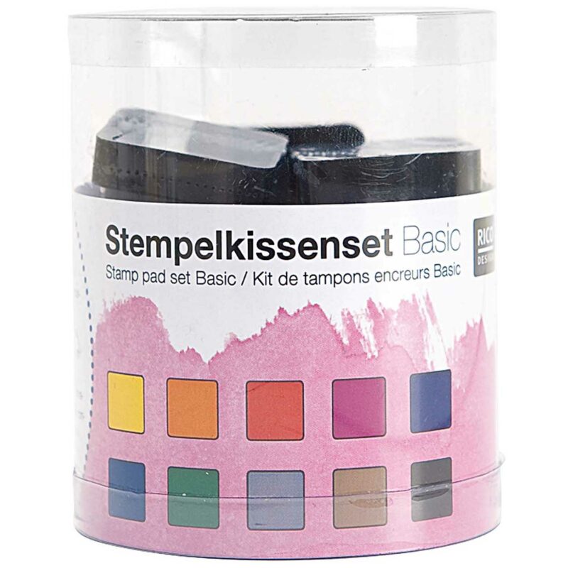 rico design - Rico Design Stempelkissenset Regenbogen 10 Stück