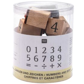 rico design - Rico Design Stempelset Zahlen 2x2cm 15 Stück