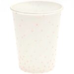 rico design - YEY! Let's Party Pappbecher Punkte rosa 200ml 12 Stück