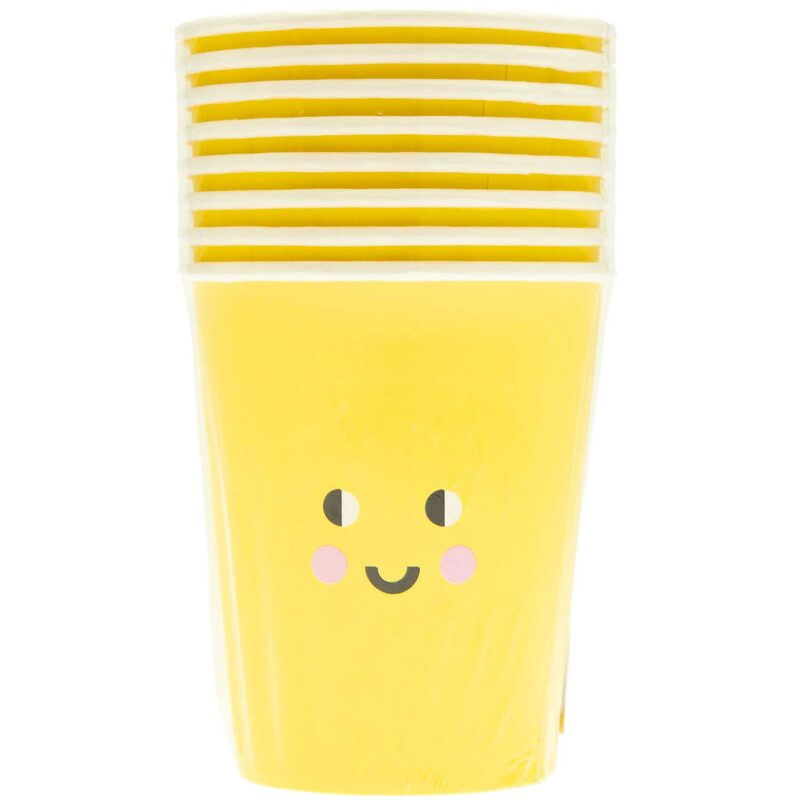 Pappbecher "YEY! Let's Party" 8er Set – Sonne – Bild 2