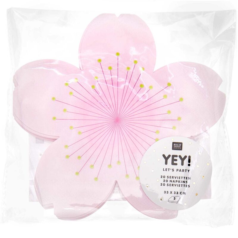 Servietten "YEY! Let's Party " – Kirschblüte – Bild 2