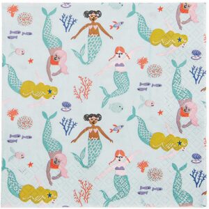 rico design - YEY! Let's Party Servietten Mermaid Meerjungfrau 33x33cm 20 Stück