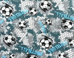 Stoffe Zanders - BW Jersey - Fussball/Netz - Grau