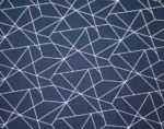 swafing - Wachstuch Luna Geometric - Dunkelblau-Petrol