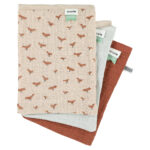 Trixie Baby - Mullwaschhandschuhe 3-pack mix - Babbling Birds Trixie Baby - Mullwaschhandschuhe 3-pack mix - Babbling Birds