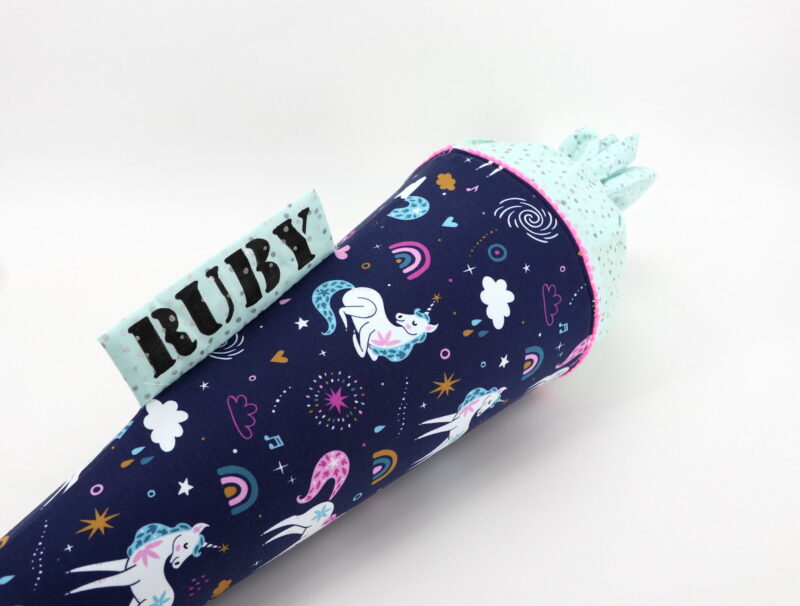 Schultüte "Blue Unicorn" mit Namen – Bild 6