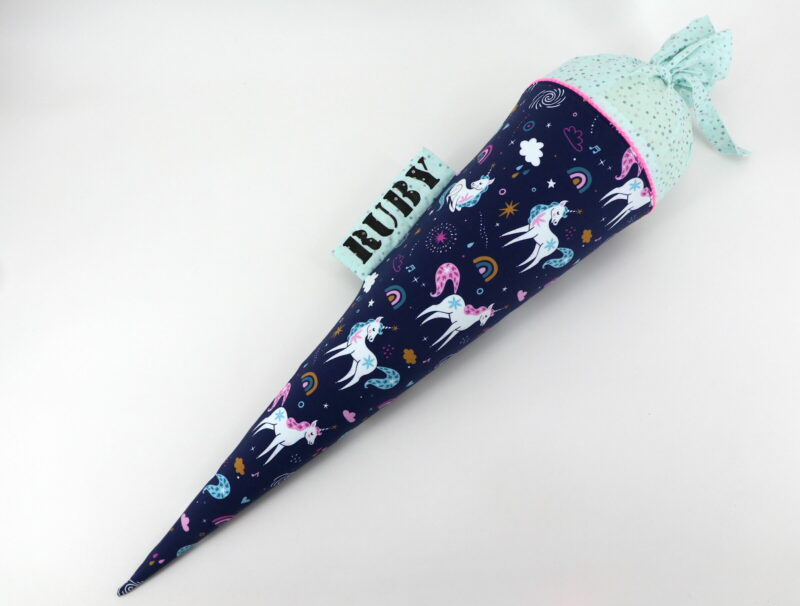 Schultüte "Blue Unicorn" mit Namen – Bild 5